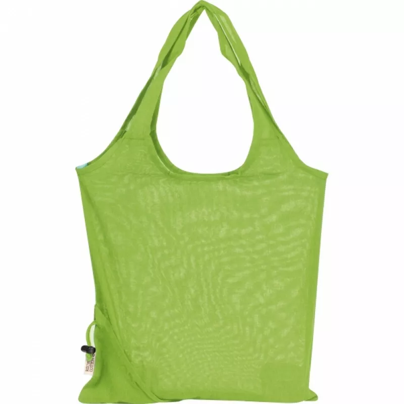 Składana torba z bawełny i poliestru z recyklingu 118 g/m² ANJA - jasnozielony (6526229)