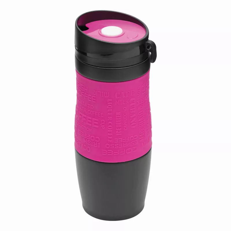 Kubek termiczny - czarny, magenta (56-0304149)