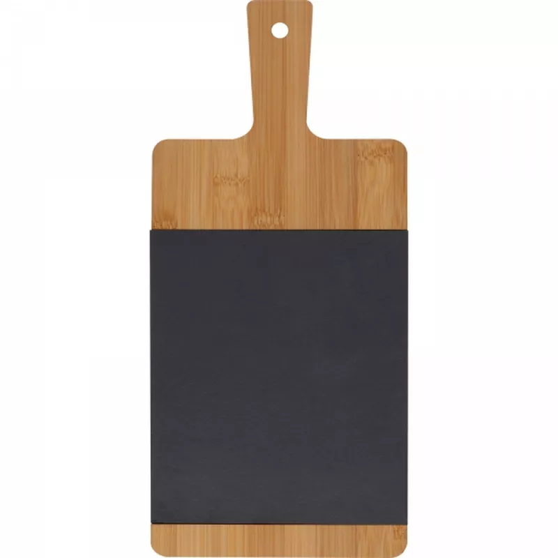 Deska kuchenna bambusowa z łupkiem GEMMA - beżowy (8386413)