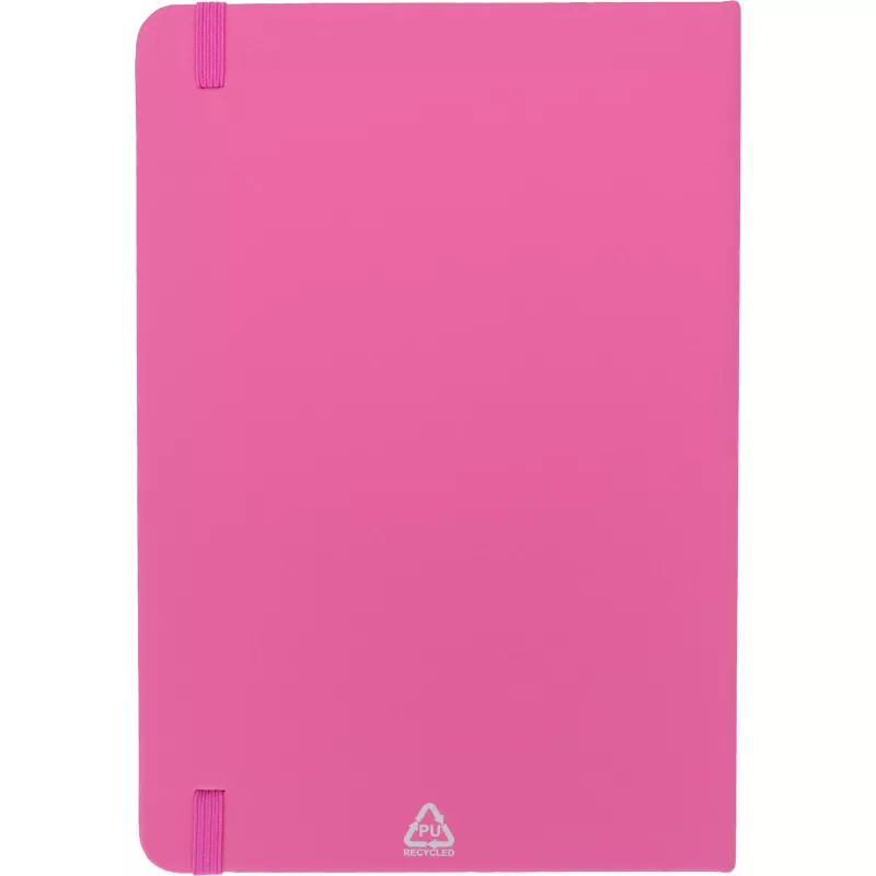 Notatnik A5 w linie z materiałów z recyklingu DOMINIK - różowy (2526111)