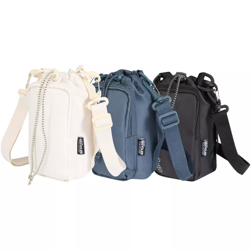 Trip Aware™, torba na butelki wykonana z materiałów z recyklingu, 2 l - Hale Blue (12076555)
