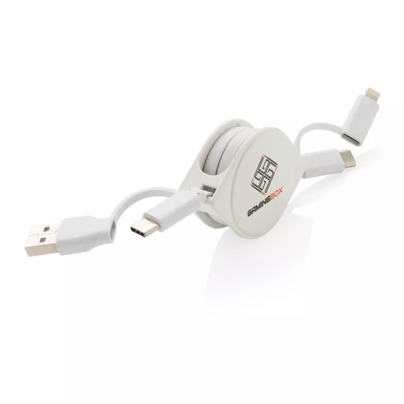 Kabel do ładowania 6 w 1 - biały (P302.663)