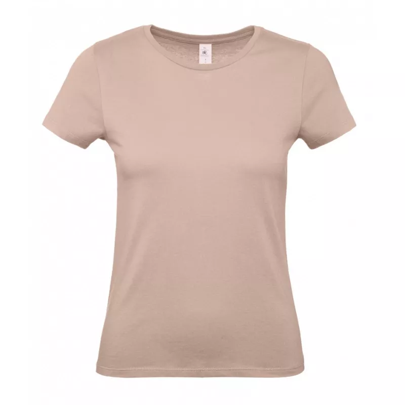Damska koszulka reklamowa 145 g/m² B&C #E150 / WOMEN - Millennial Pink (304) (TW02T/E150-MILLENNIAL PINK)