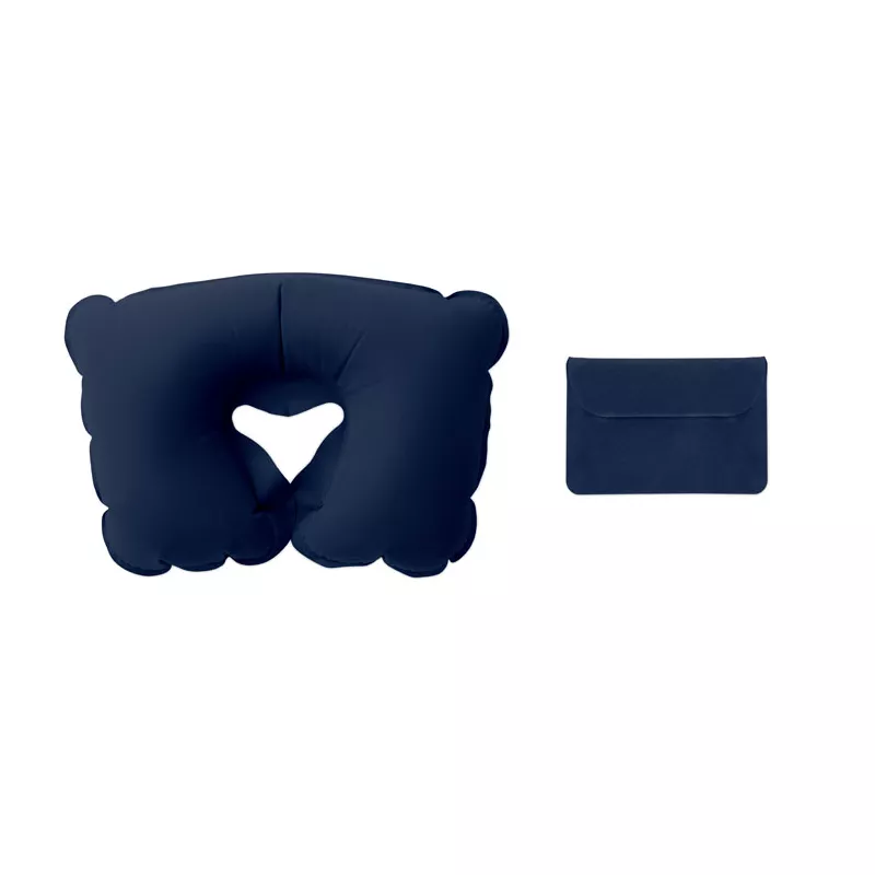 Poduszka podróżna dmuchana w etui TRAVELCONFORT - Niebieski (MO7265-04)