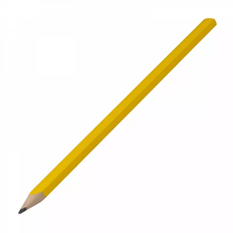 Ołówek stolarski drewniany 25 cm - HB - żółty (1092308)