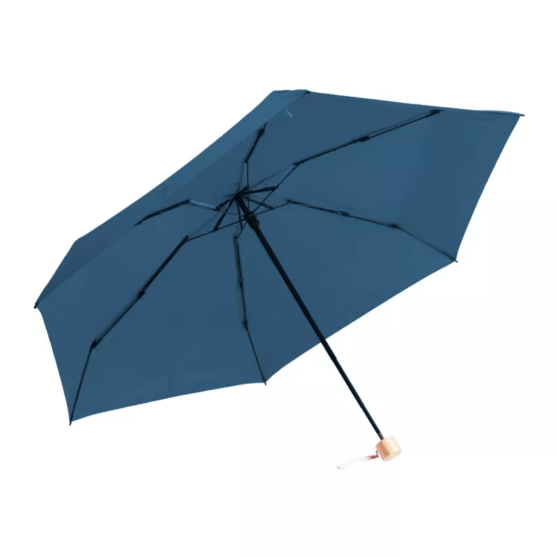 Mini parasol manualny ø89 cm z RPET Miniboo - ciemno niebieski (AP808418-06A)