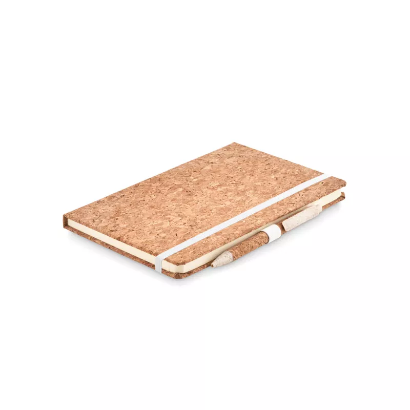 Notes A5 z długopisem 80 kartek w linię SUBER SET - Bezowy (MO6202-13)