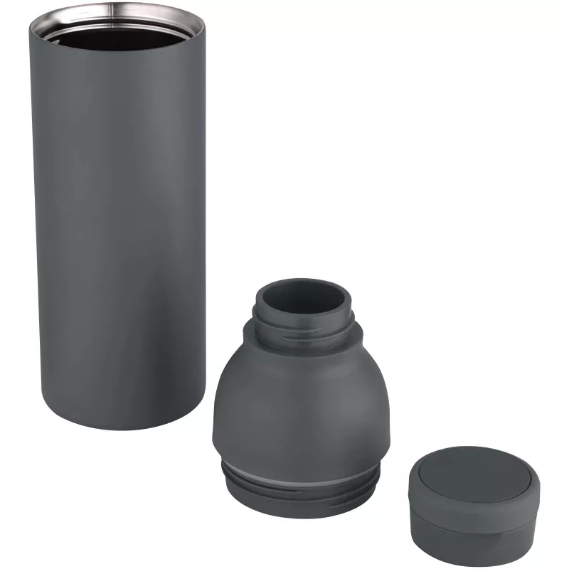 Illuminate butelka termiczna o pojemności 650 ml z podwójnymi ściankami, wykonana ze stali nierdzewnej z recyklingu z certyfikatem RCS. - Twilight Grey (10083883)