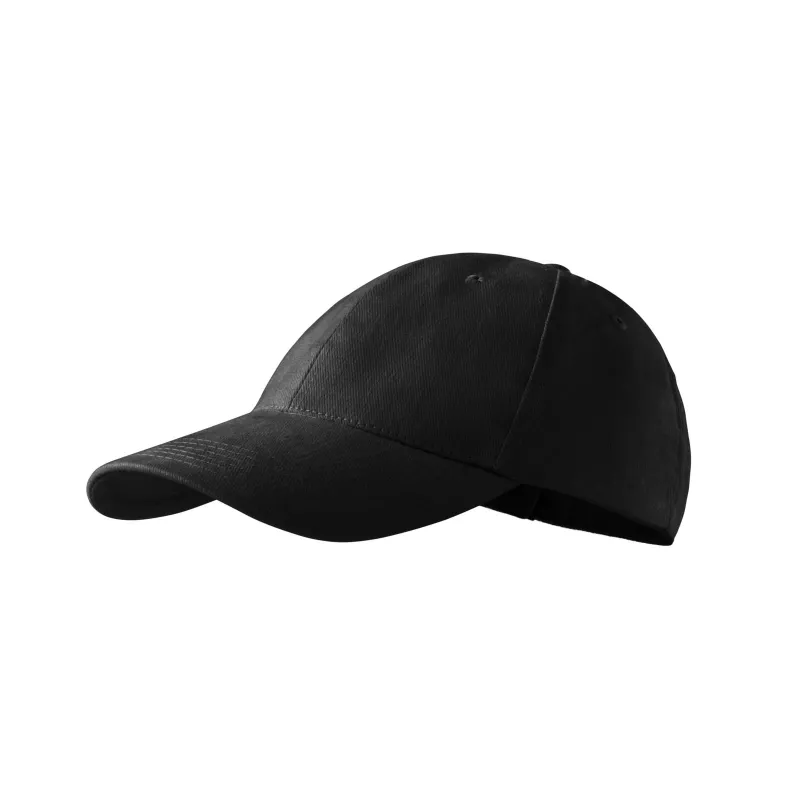 Reklamowa czapka z daszkiem Malfini 6P 305 - czarny (ADLER305-CZARNY)