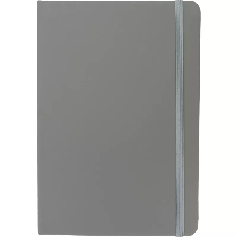 Notatnik A5 w linie z materiałów z recyklingu DOMINIK - szary (2526107)