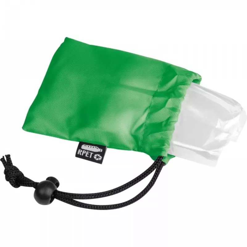 Ponczo przeciwdeszczowe RPET GEORG - zielony (4378809)