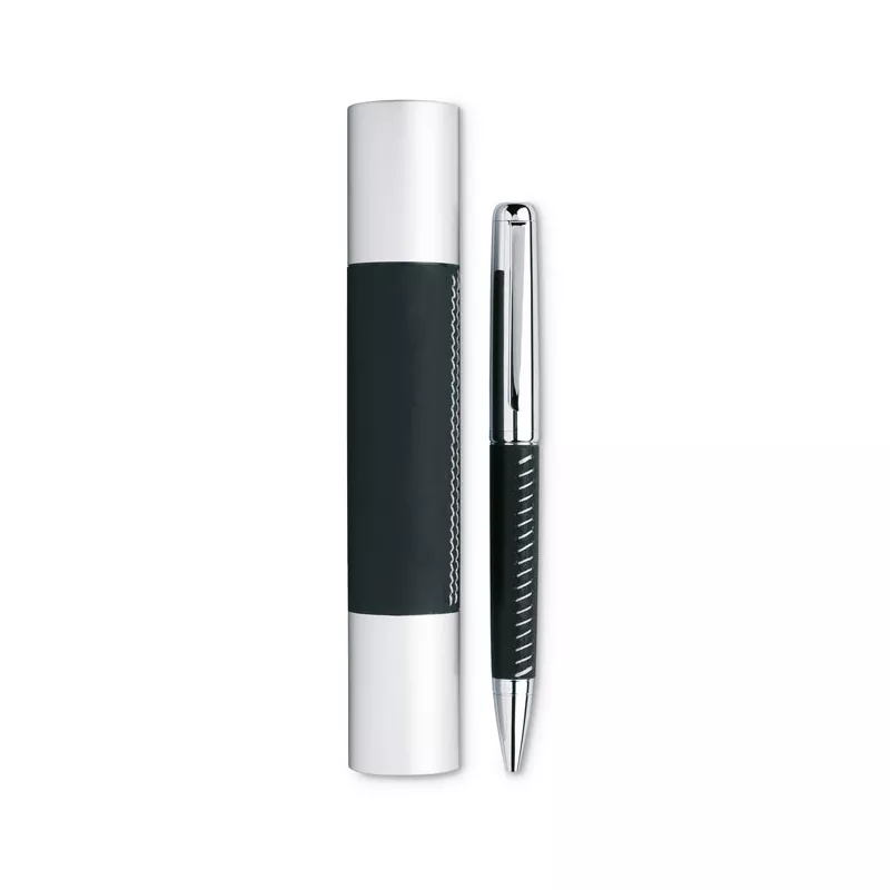 Długopis metalowy w aluminiowej tubie PREMIER - Czarny (IT3350-03)