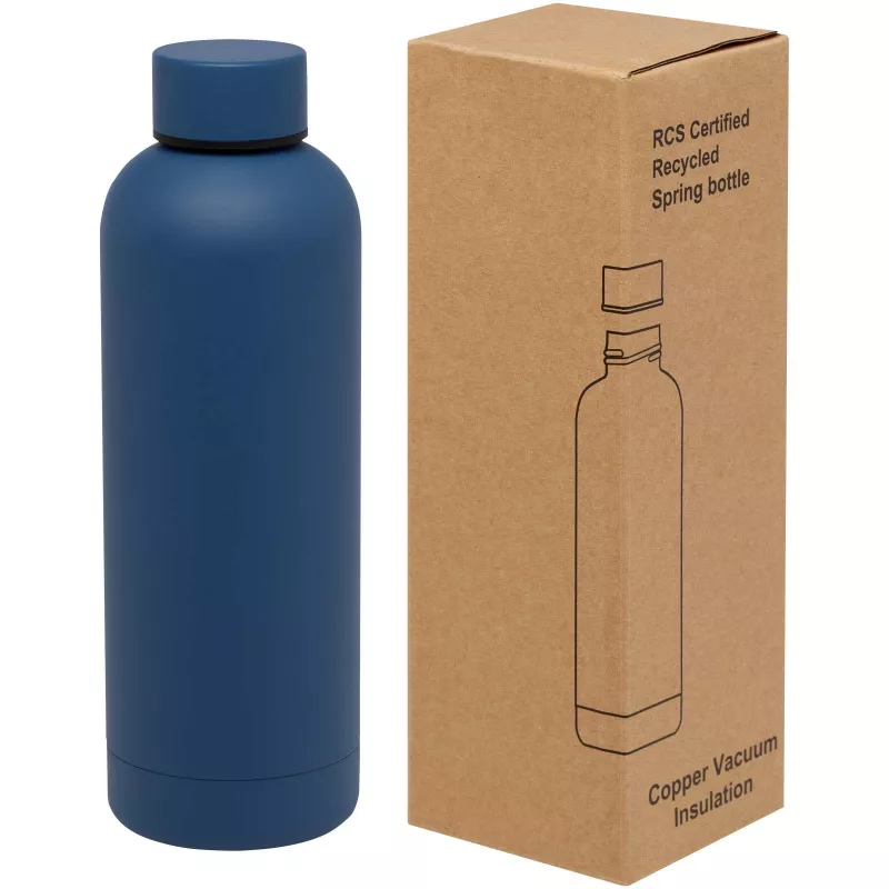 Spring miedziana butelka próżniowa z certyfikatem RCS 500 ml - Błękit oceanu (10079851)
