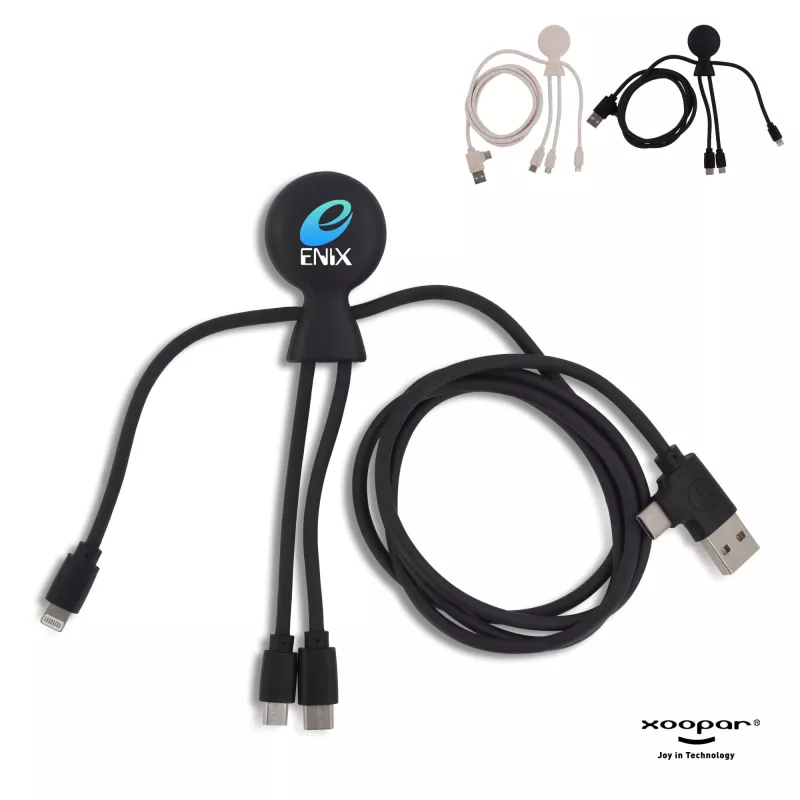 2088 | Xoopar Mr. Bio Long Eco Charging Cable - czarny (LT41006-N0002)