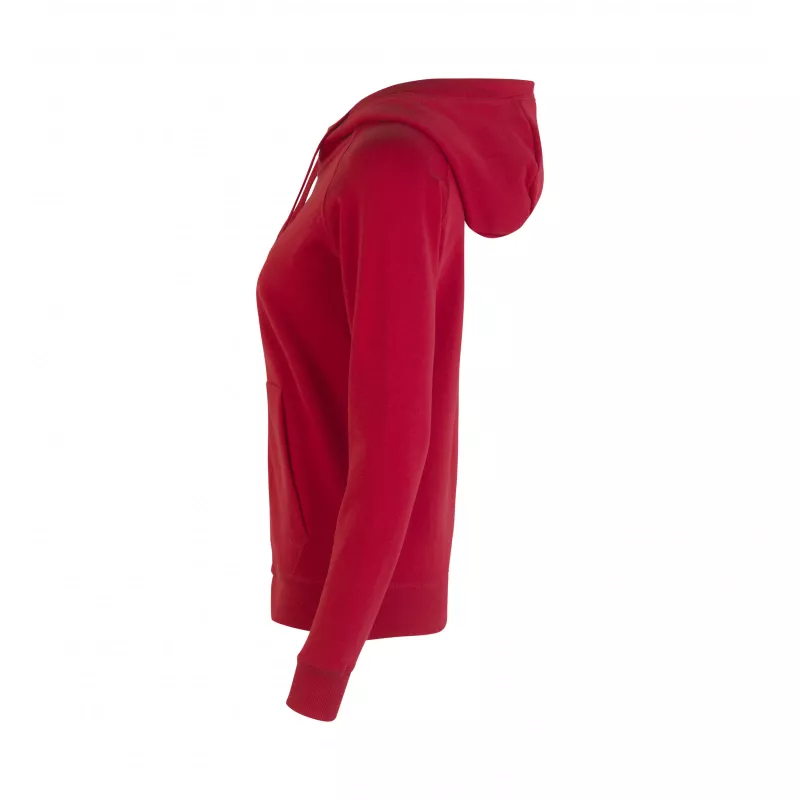 Bluza damska z kapturem ID CORE/zip 0639 300 g/m² - Red (0639-RED)