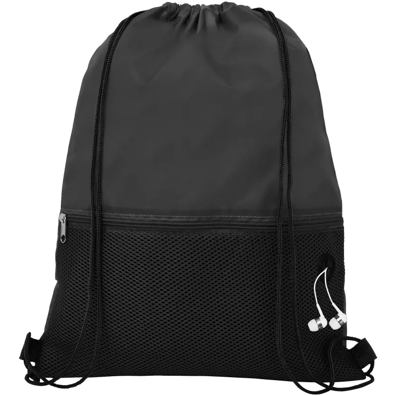 Siateczkowy plecak Oriole ściągany sznurkiem - Czarny (12048700)