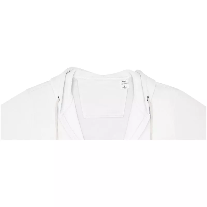 Męska bluza z kapturem Theron z zamkiem błyskawicznym - Biały (38229-WHITE)
