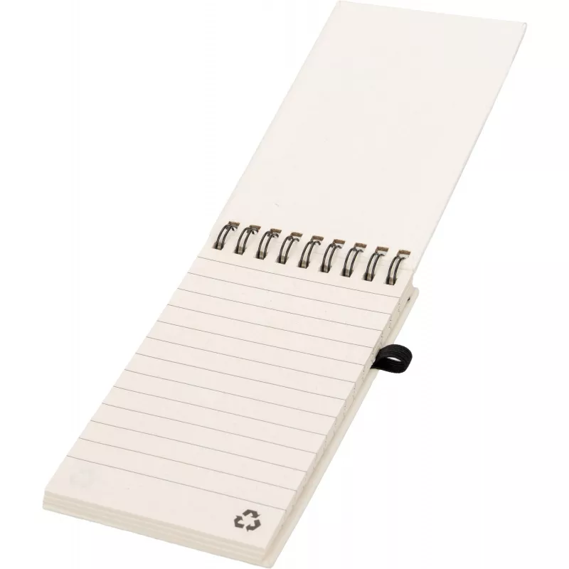 Notes A6 w linie z kartonu po mleku z długopisem AUSTIN - beżowy (374613)