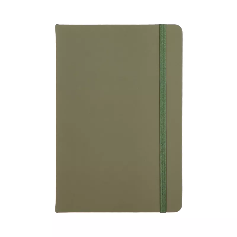 Notatnik A5 z tworzywa PU z kartkami FSC - Dried Green (LT92066-N0049)