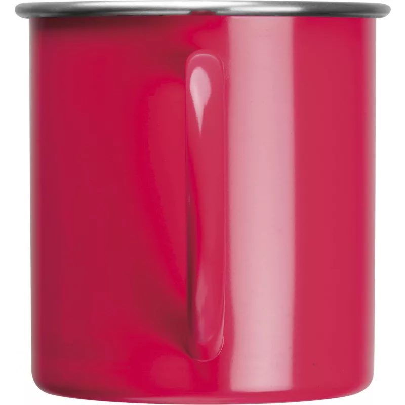 Kubek stalowy TREZZO 350 ml - czerwony (438005)