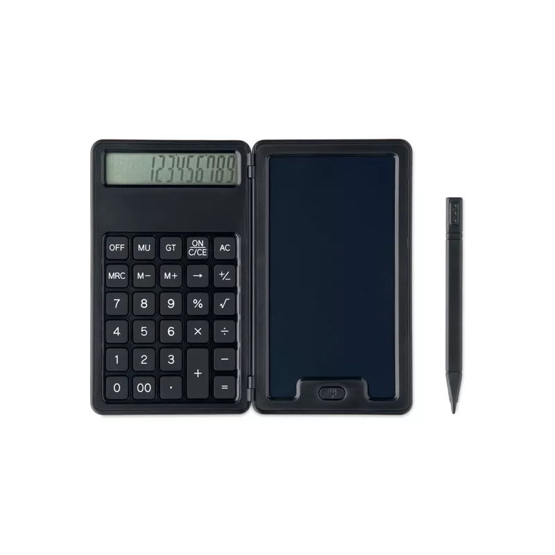 Kalkulator z tabletem do pisania LCD 5" CLERK - Czarny (MO2845-03)