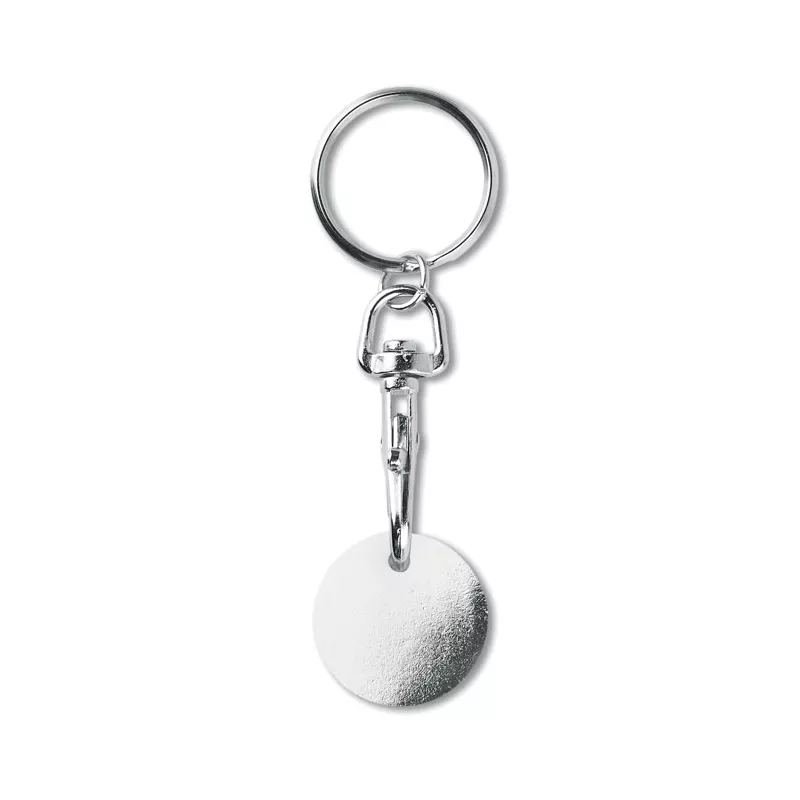 Brelok z żetonem do wózka TOKENRING - Bialy (MO9748-06)