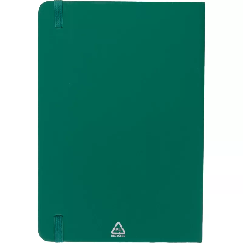 Notatnik A5 w linie z materiałów z recyklingu DOMINIK - zielony (2526109)