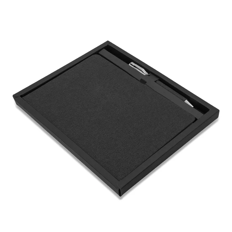 Notes z długopisem w pudełku Gibson - czarny (R17024.02)