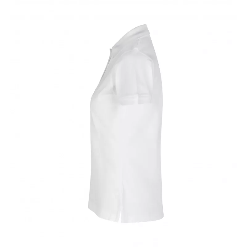 Koszulka bawełniana damska 210 g/m² ID Polo/stretch 527 - White (0527-WHITE)