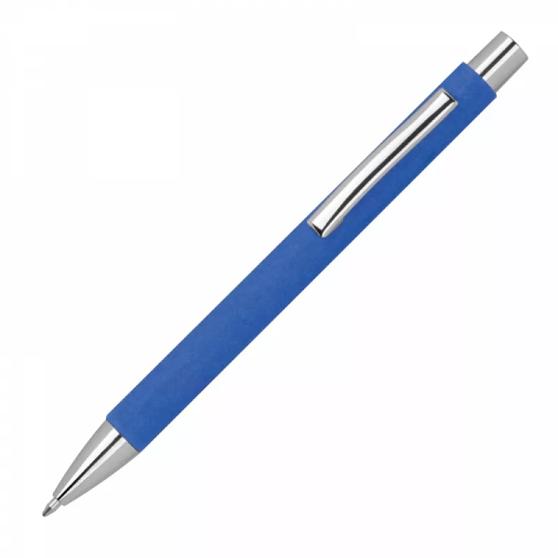 Długopis papierowy z metalowymi elementami - niebieski (1393504)