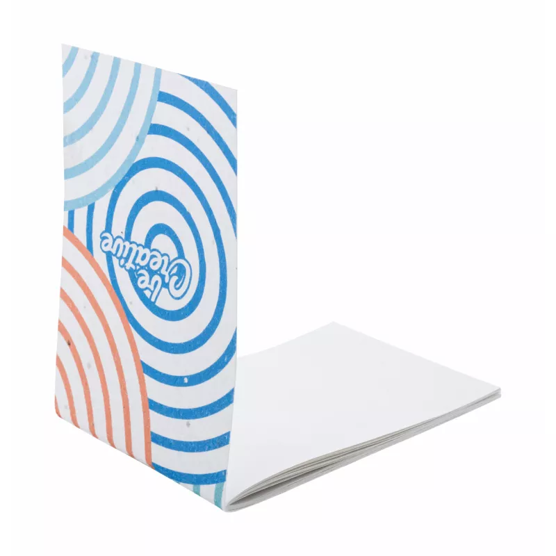 CreaNote Mini Seed niestandardowy notatnik z papieru nasiennego - biały (AP716890)