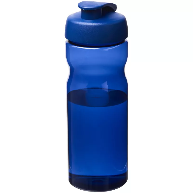 Bidon H2O Eco o pojemności 650 ml z wieczkiem zaciskowym - Niebieski (21009712)