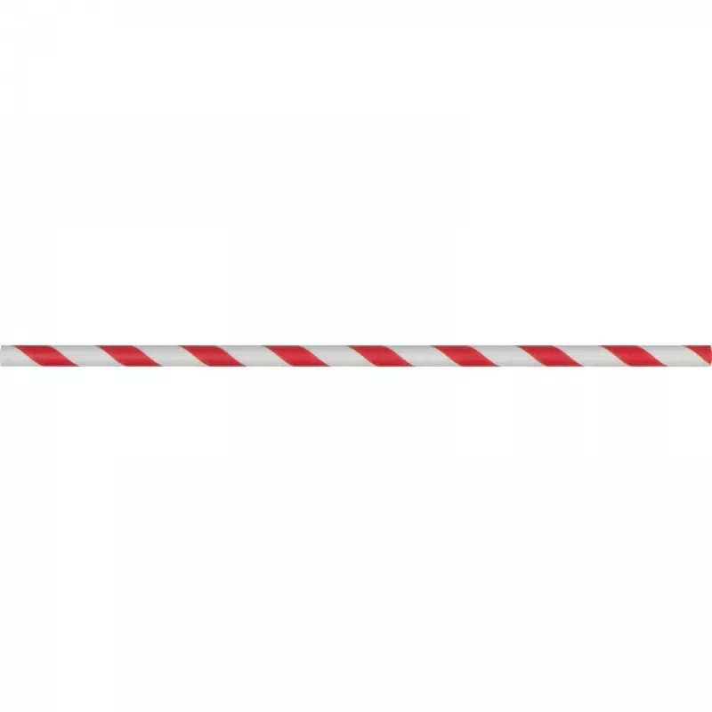 Słomki do napojów tekturowe 10 szt. LINA - czerwony (8119105)