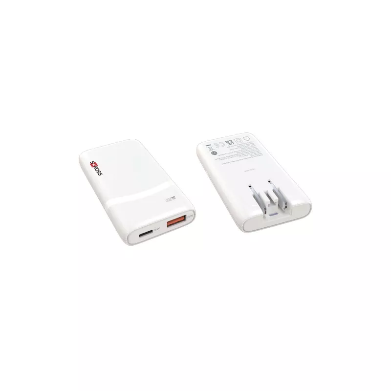 Ładowarka wielozłączowa SKROSS® Klip Slim 65 W - Biały (12461801)