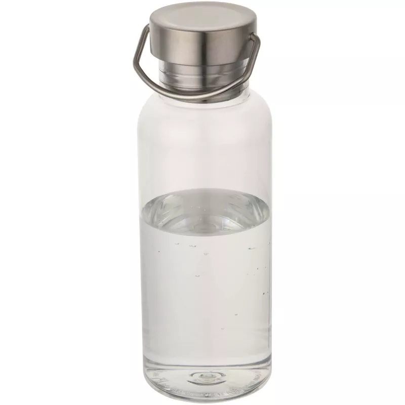 Thor - bidon na wodę wykonany z recyklingowanego tworzywa RPET certyfikowanego standardem RCS, pojemność 600 ml  - Przezroczysty bezbarwny (10095801)