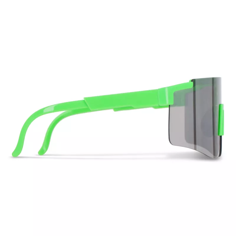 Sportowe okulary przeciwsłoneczne Tom R-PC z lustrzanymi soczewkami UV400 - Fluor-zielony (LT86730-N9931)
