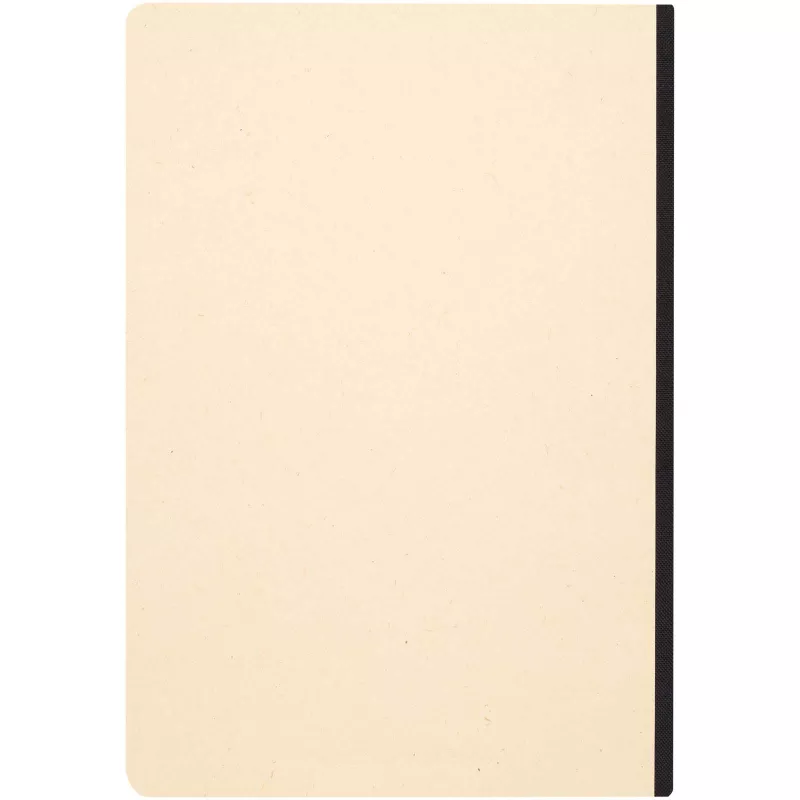 Liliana notatnik A5 z trzciny cukrowej z miękką okładką z RPET - Czarny (10612590)