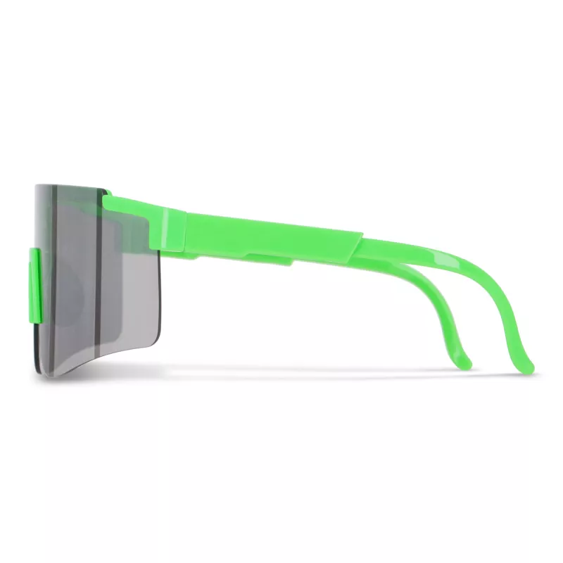 Sportowe okulary przeciwsłoneczne Tom R-PC z lustrzanymi soczewkami UV400 - Fluor-zielony (LT86730-N9931)
