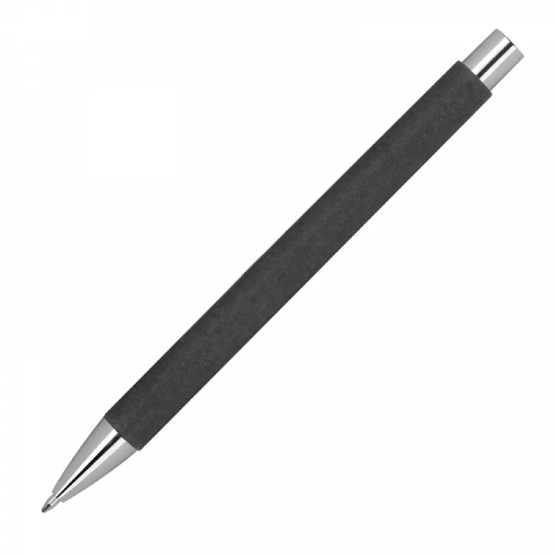 Długopis papierowy z metalowymi elementami - czarny (1393503)
