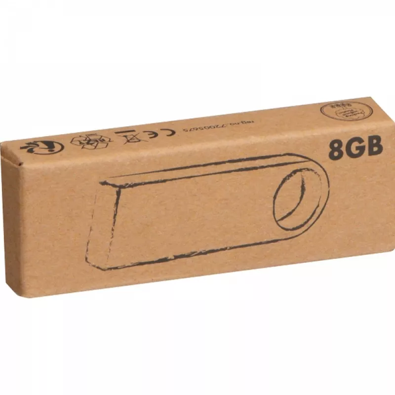 Pendrive metalowy 8GB 2.0 EDYTA - szary (2099107)