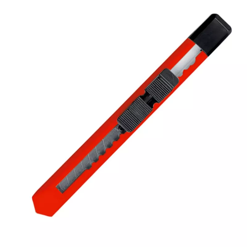 Nożyk do kartonu z odłamywanym ostrzem - czerwony (8900305)