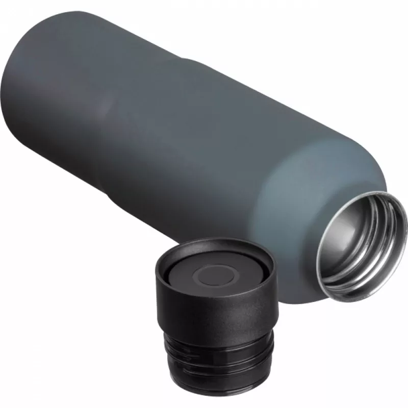 Butelka termiczna ze stali z recyklingu 600 ml CrisMa PENNY - ciemnoszary (8482977)