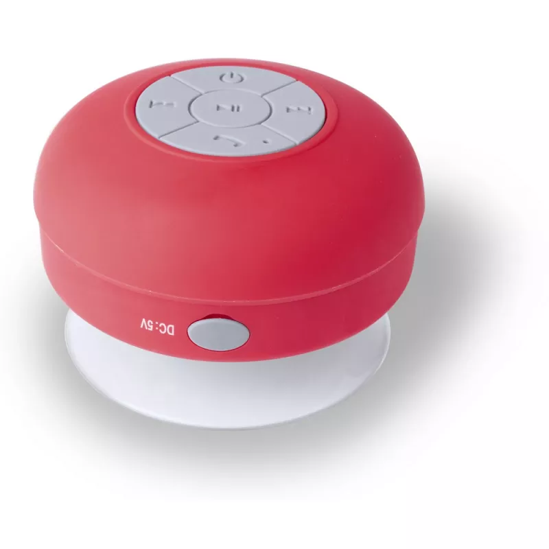 Głośnik bezprzewodowy 3W, stojak na telefon - czerwony (V3518-05)