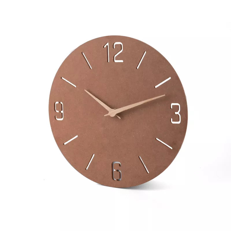 Zegar ścienny NATURAL - brązowy (03090)