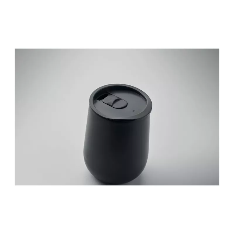 Kubek dwuścienny z PP 300 ml GO - Czarny (MO2444-03)