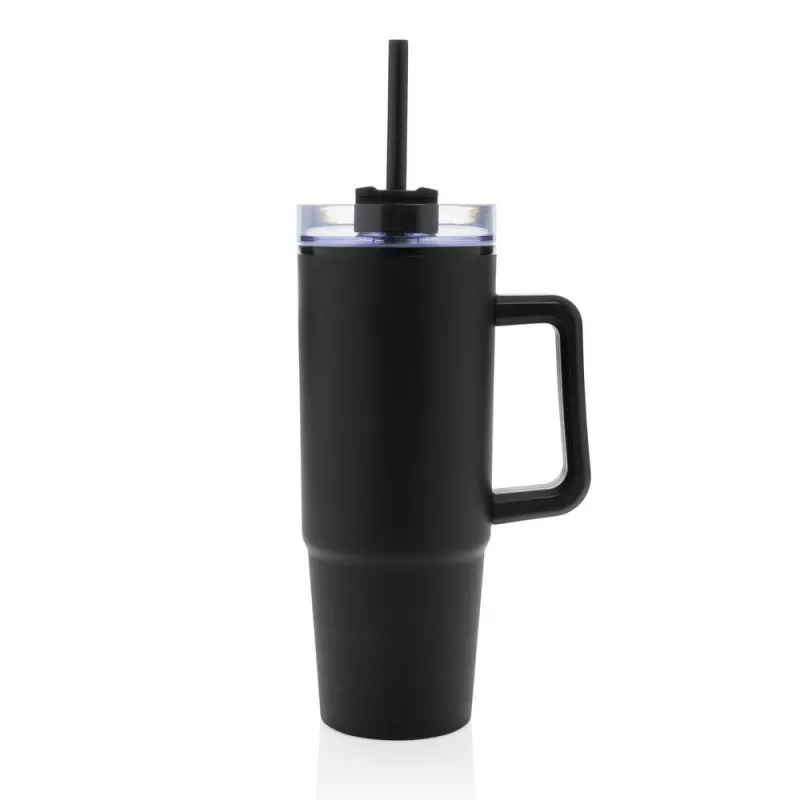 Kubek podróżny 900 ml Tana, plastik z recyklingu - czarny (P437.101)