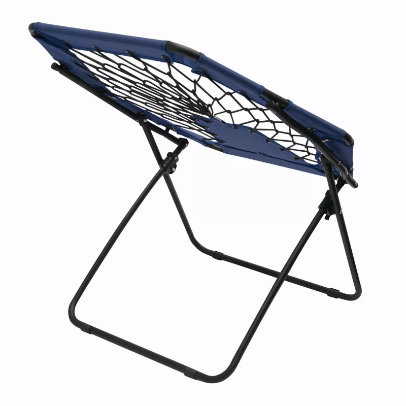 Krzesło bungee CHILL OUT - czarny, niebieski (56-0603518)