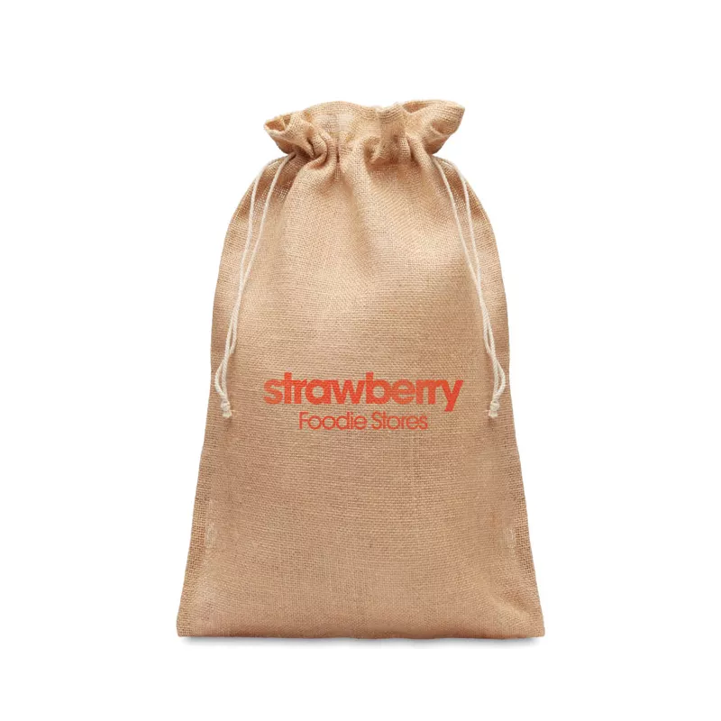 Torba prezentowa z juty 30x47 cm JUTE LARGE - Bezowy (MO9930-13)