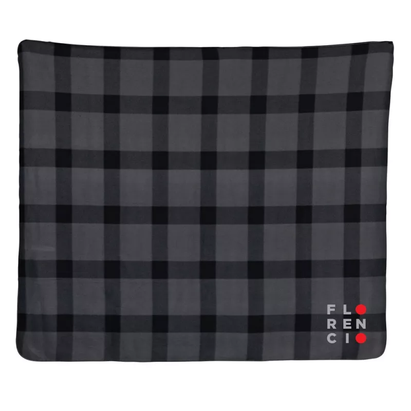 Koc polarowy 127 x 152 cm 180 g/m² - szary (P459.052)