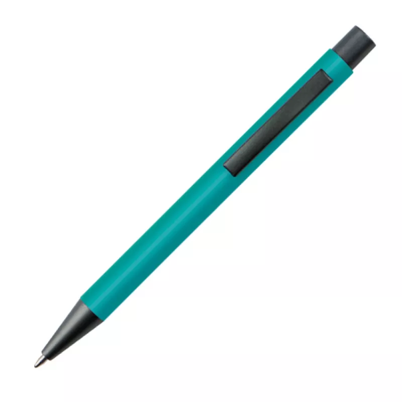 Długopis reklamowy plastikowy z metalowym klipem - turkusowy (1094514)